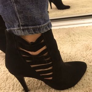 Black booties size 7